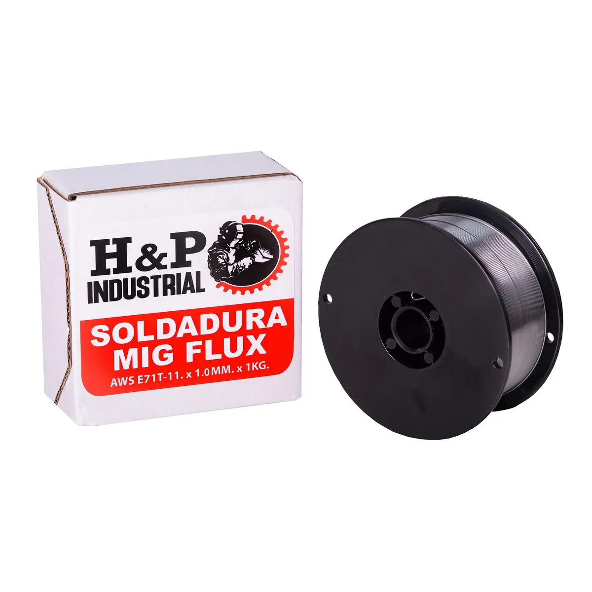 H AND P INDUSTRIAL SOLDADURAS - Soldadura Alambre Mig Flux Core E71T-11. 1.0mm x 1 Kilo. H&P