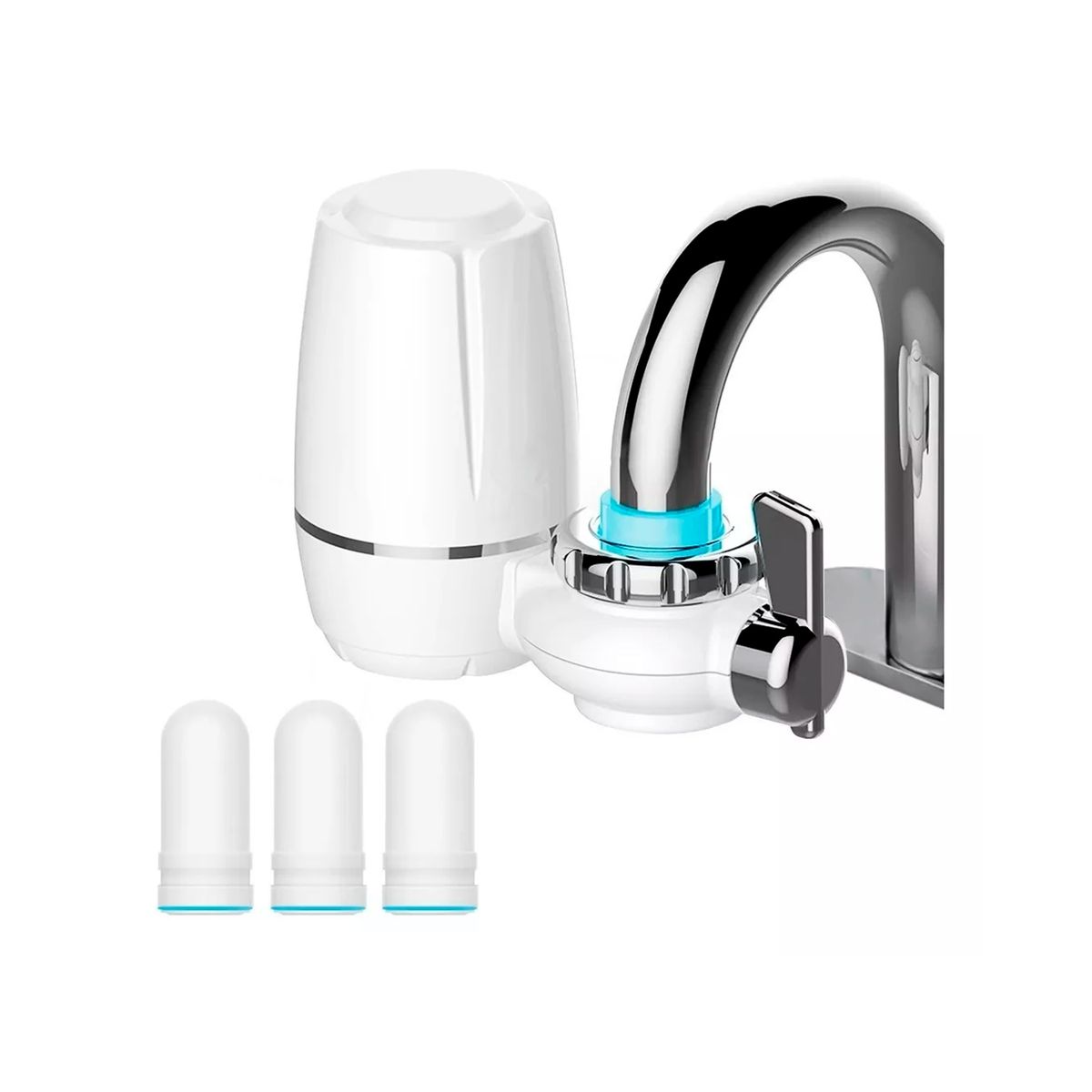 GENERICO - Kit Purificador De Agua Filtro Carbono Para Grifo