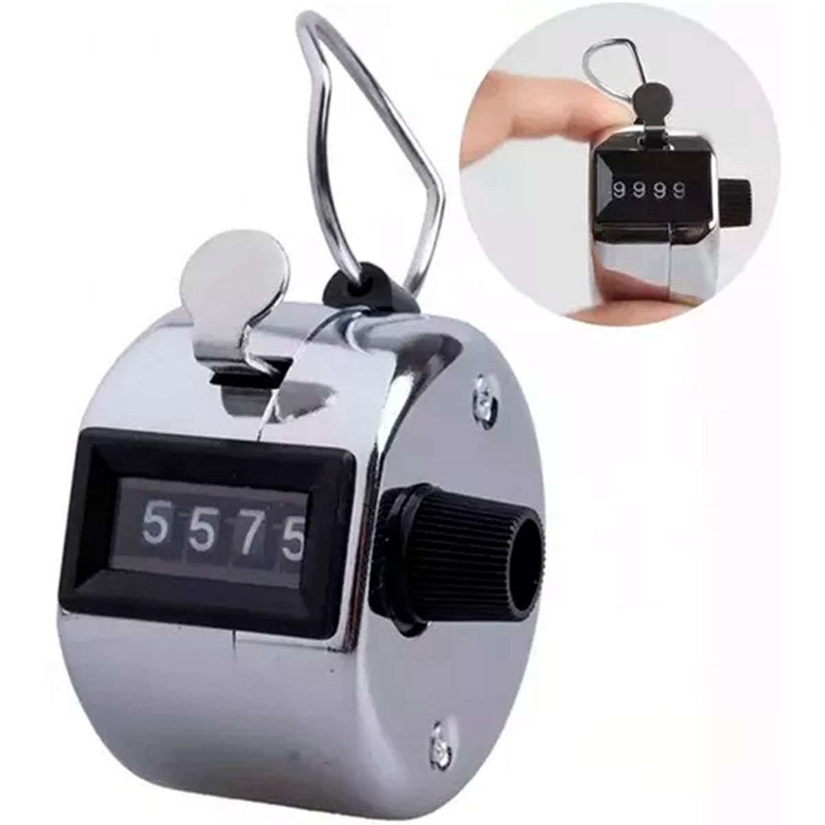 ESHOPANGIE - Contador Manual Mano Metálico 4 Dígitos