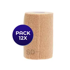 GENERICO - Venda Autoadherente tipo Coban 7.5 cm Piel Pack 12x