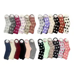 EVERSO - Pack 12 Calcetines Mujer Con Polar Toallas Gruesos Invierno
