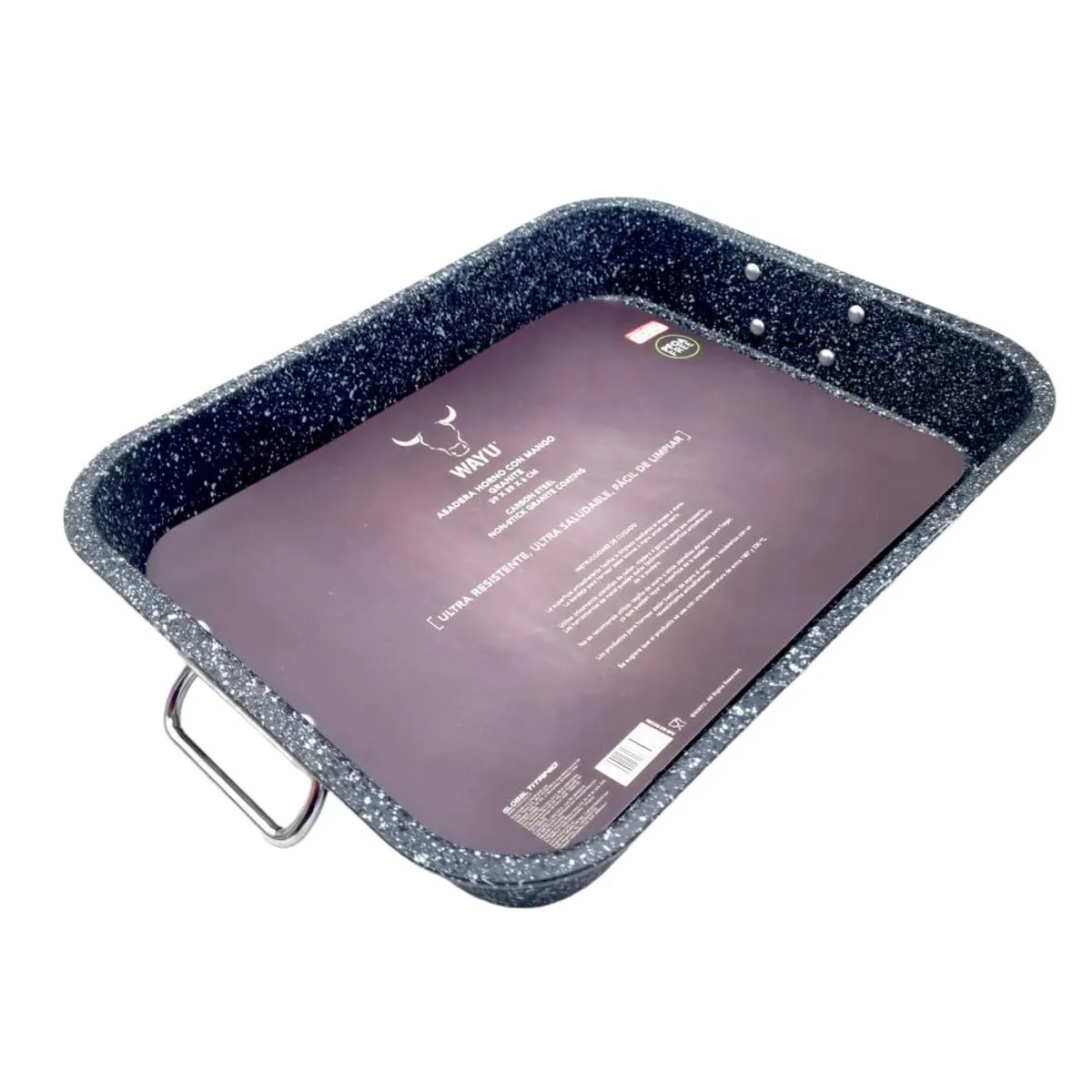 WAYU - Asadera Horno C/Mango Antiadherente Wayu - Gris Oscuro