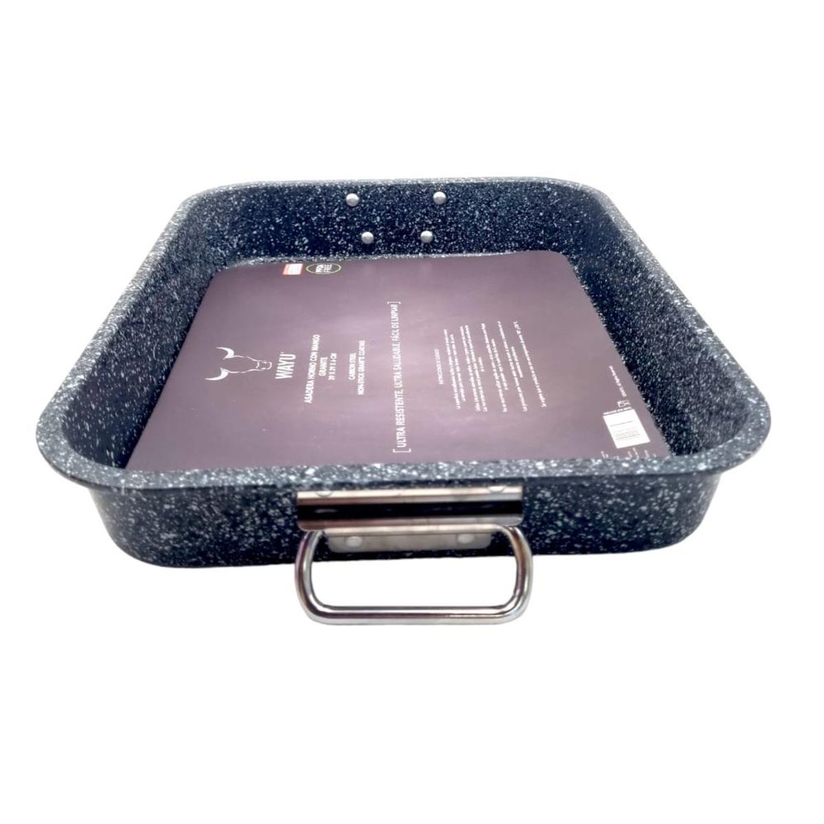 WAYU - Asadera Horno C/Mango Antiadherente Wayu - Gris Oscuro