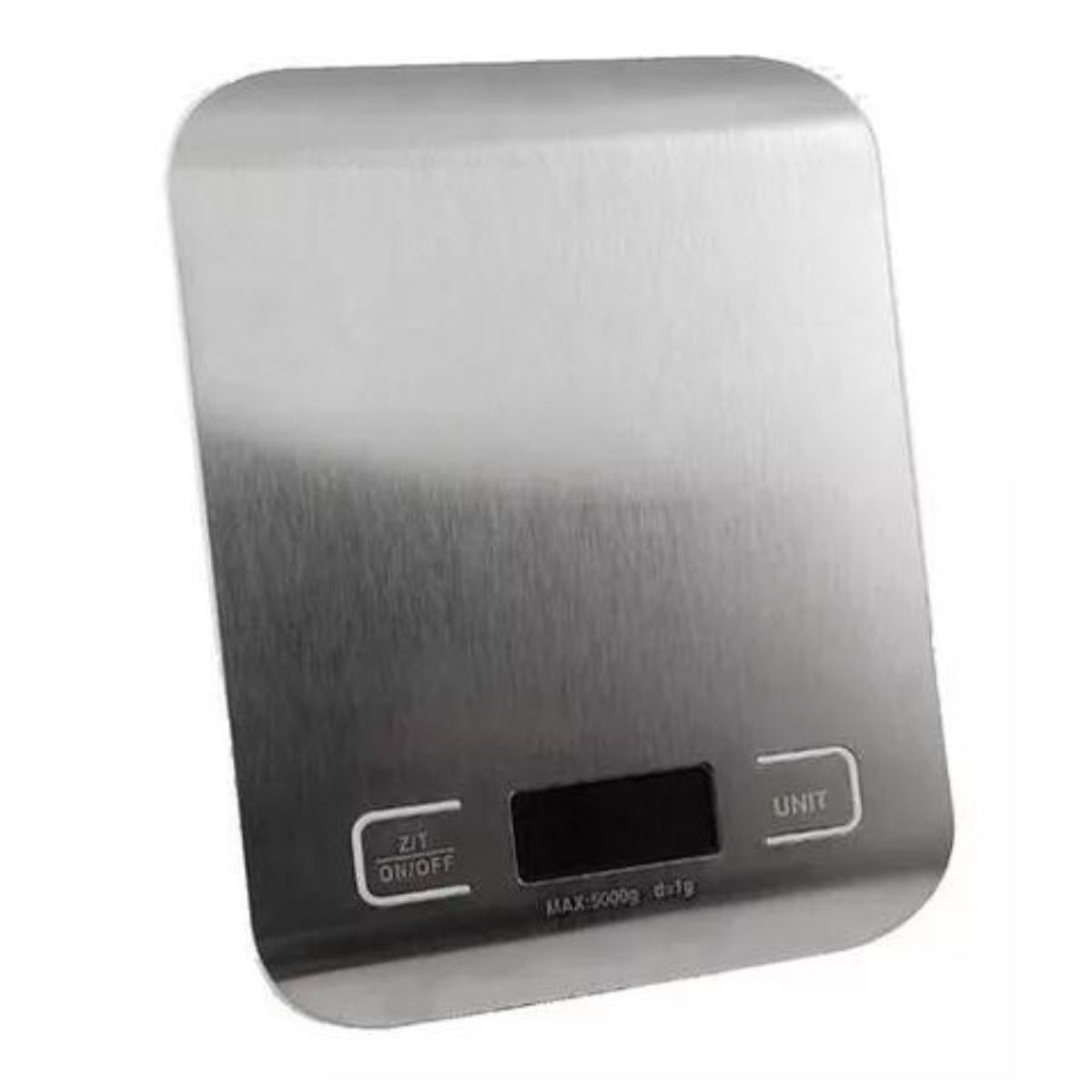 GENERICO - Pesa Cocina Digital Balanza 1g-5kg Plateado A Pilas