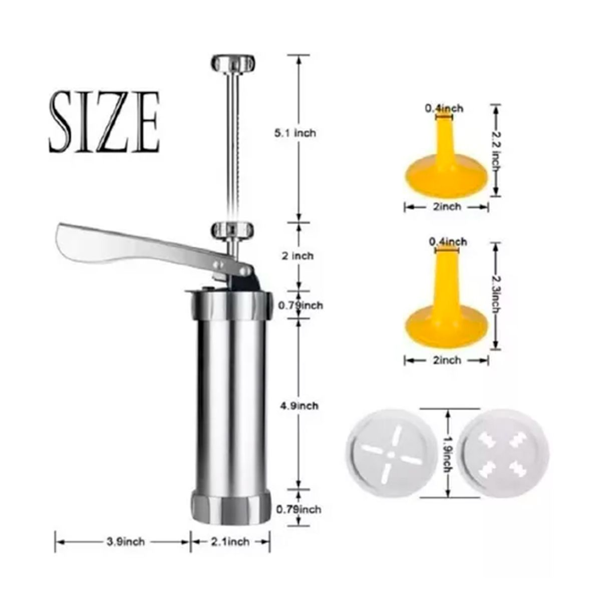GENERICO - Maquina Para Galletas Y Decoración Con 14 Accesorios