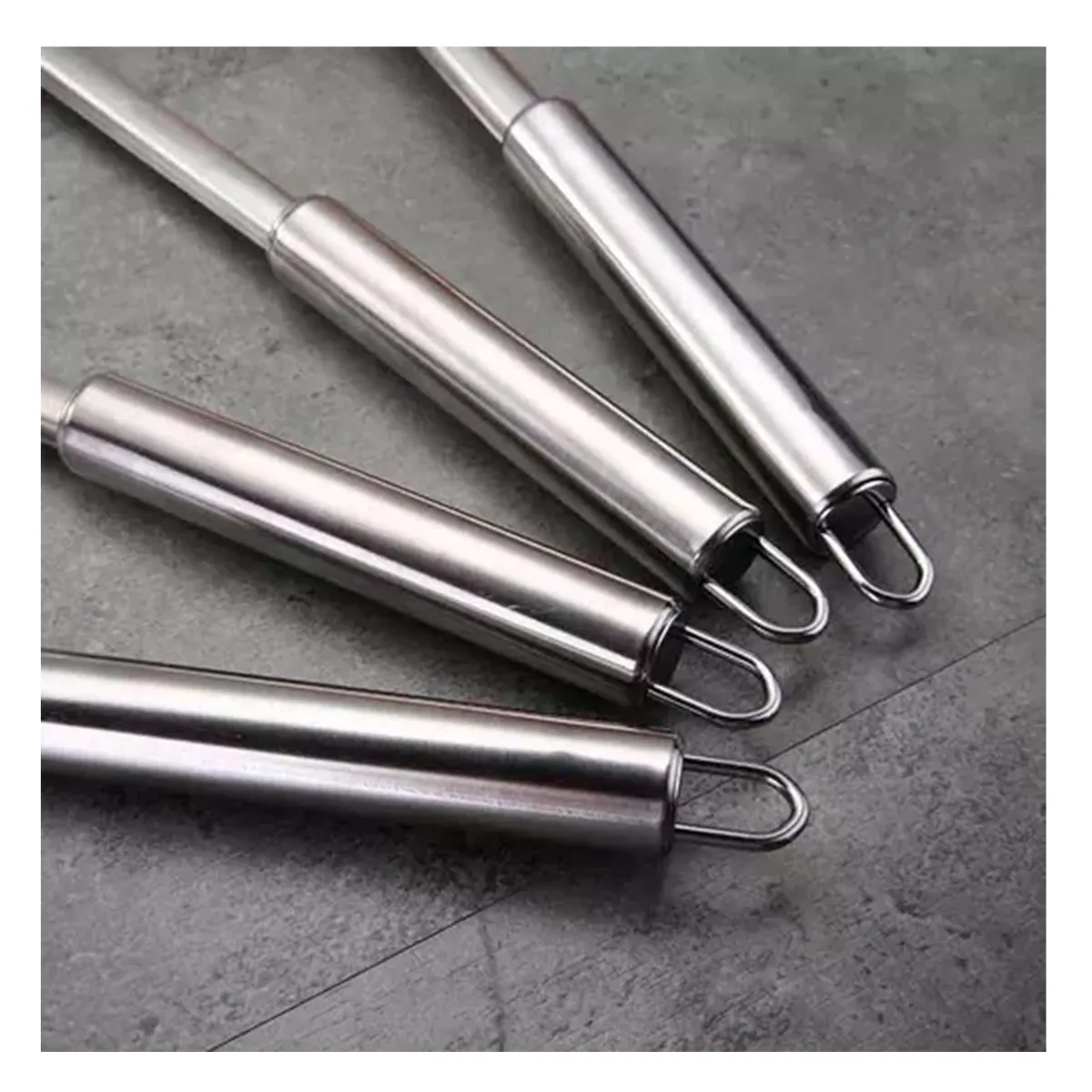 GENERICO - Set 6 Utensilios De Cocina Acero Inoxidable