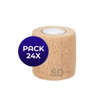 Venda Autoadherente tipo Coban 5 cm Piel Pack 24x