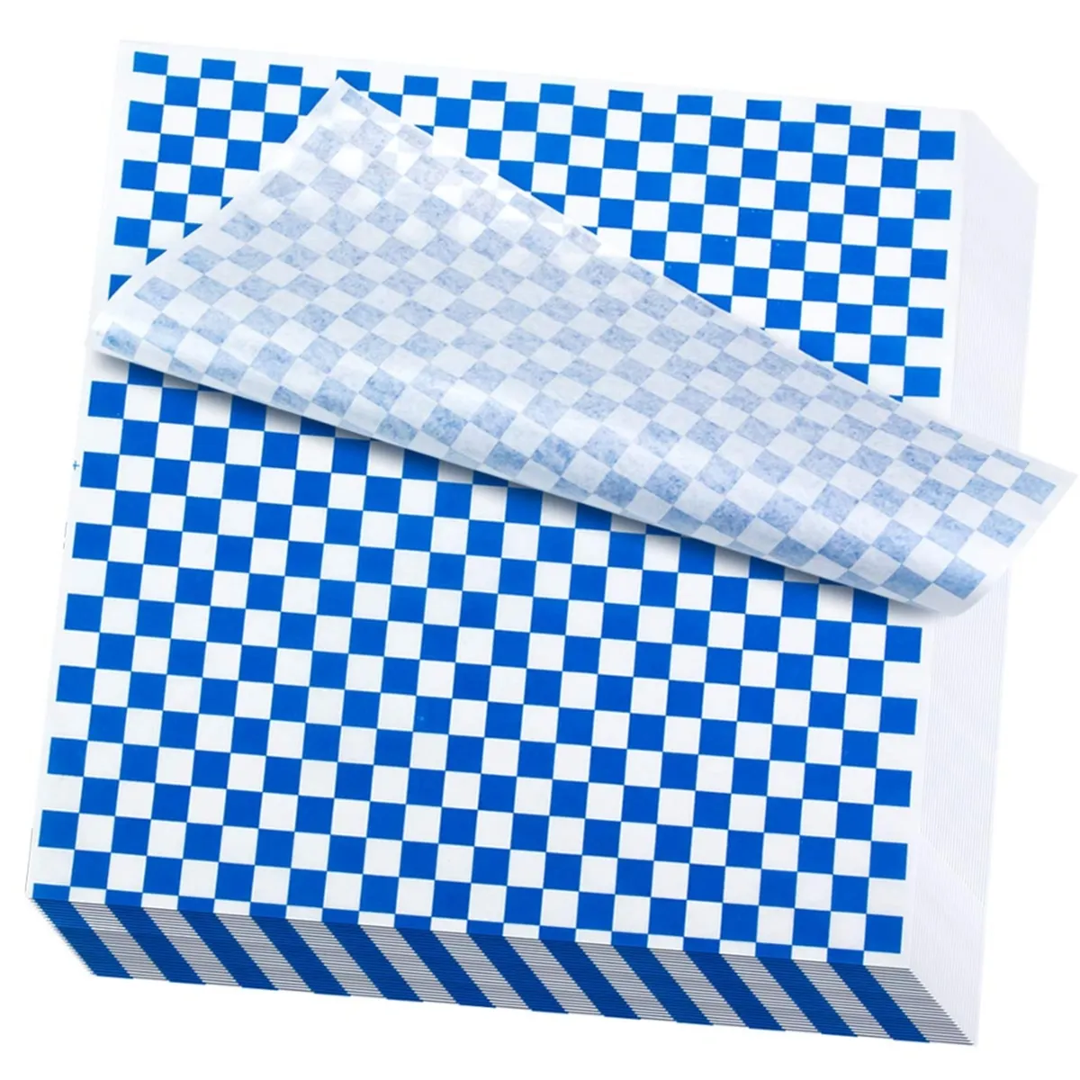 GENERICO - Papel Antigrasa Cuadros Azul 33x33cm 1 X 100 hojas