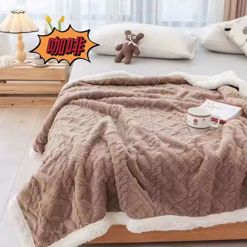 ANGELES DEL HOGAR - Frazada Sherpa Con chiporro 2 Plazas 200x230