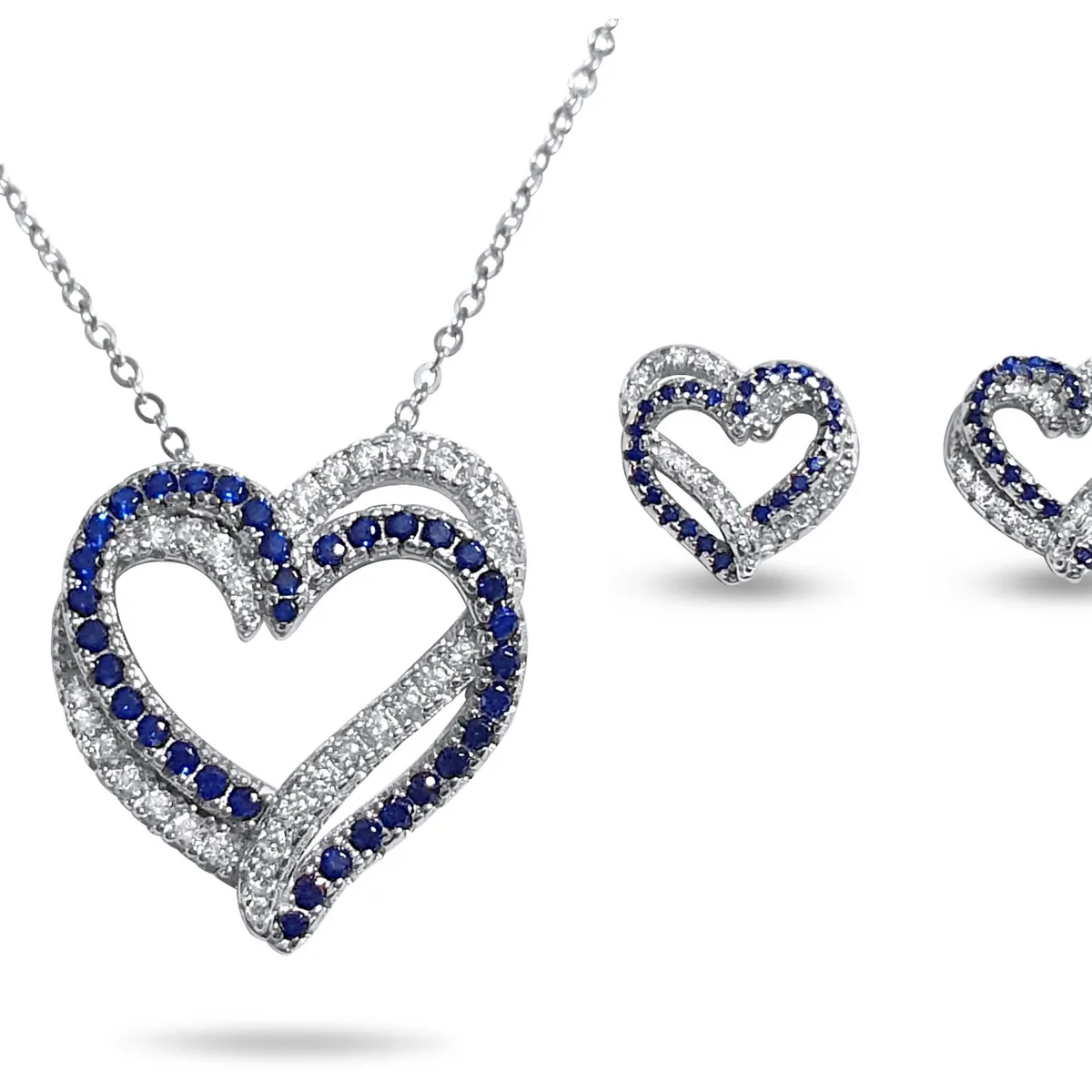 ARANY JOYAS - Collar y Aros Plata Corazón Infinito Conjunto