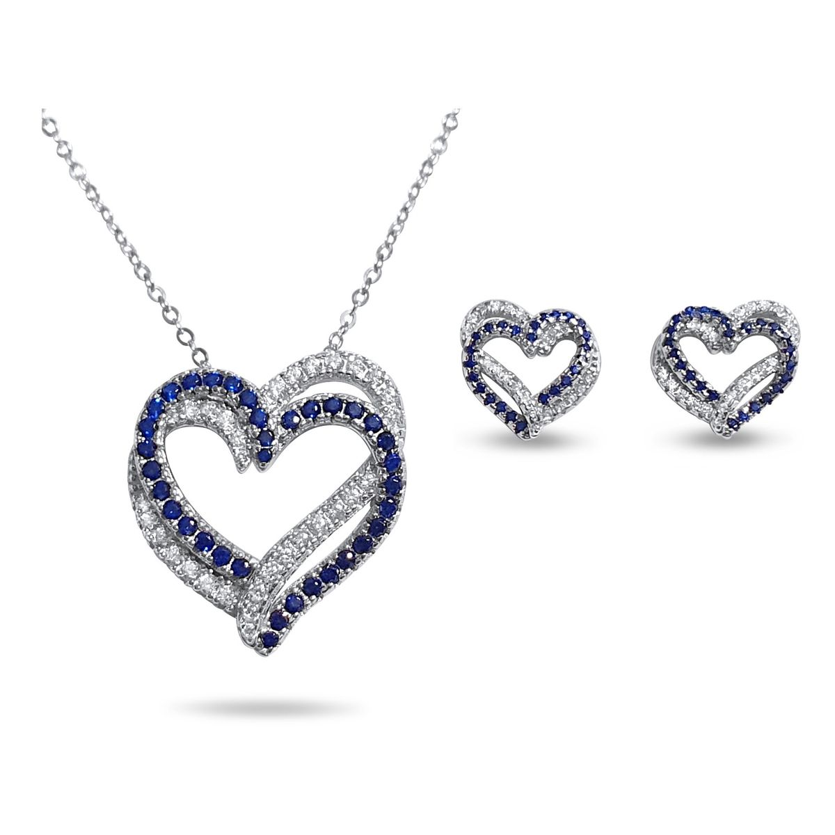 ARANY JOYAS - Collar y Aros Plata Corazón Infinito Conjunto