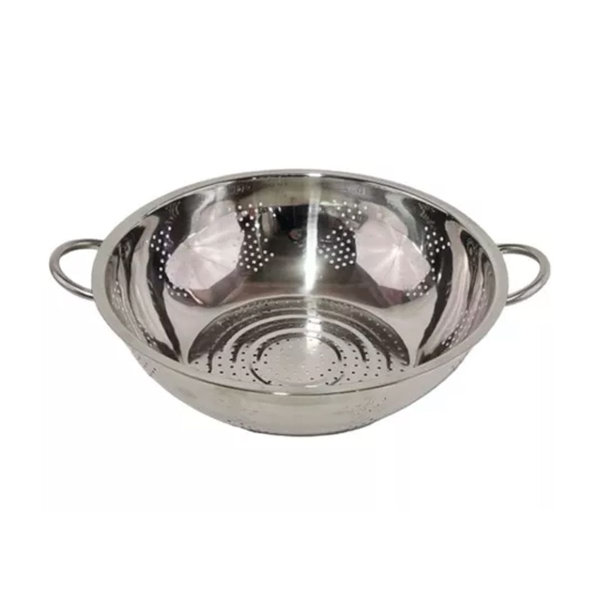 GENERICO - Colador Escurridor De Acero Inoxidable 26cm