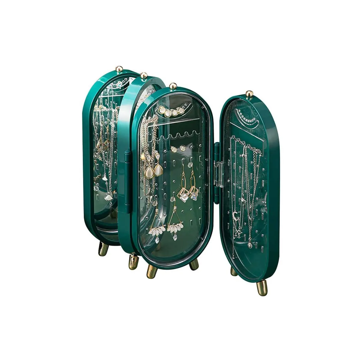 GENERICO - Organizador De Joyas Joyero Aros Anillos Plegable Portatil…