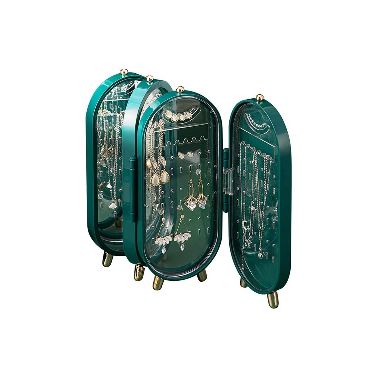 GENERICO - Organizador De Joyas Joyero Aros Anillos Plegable Portatil…