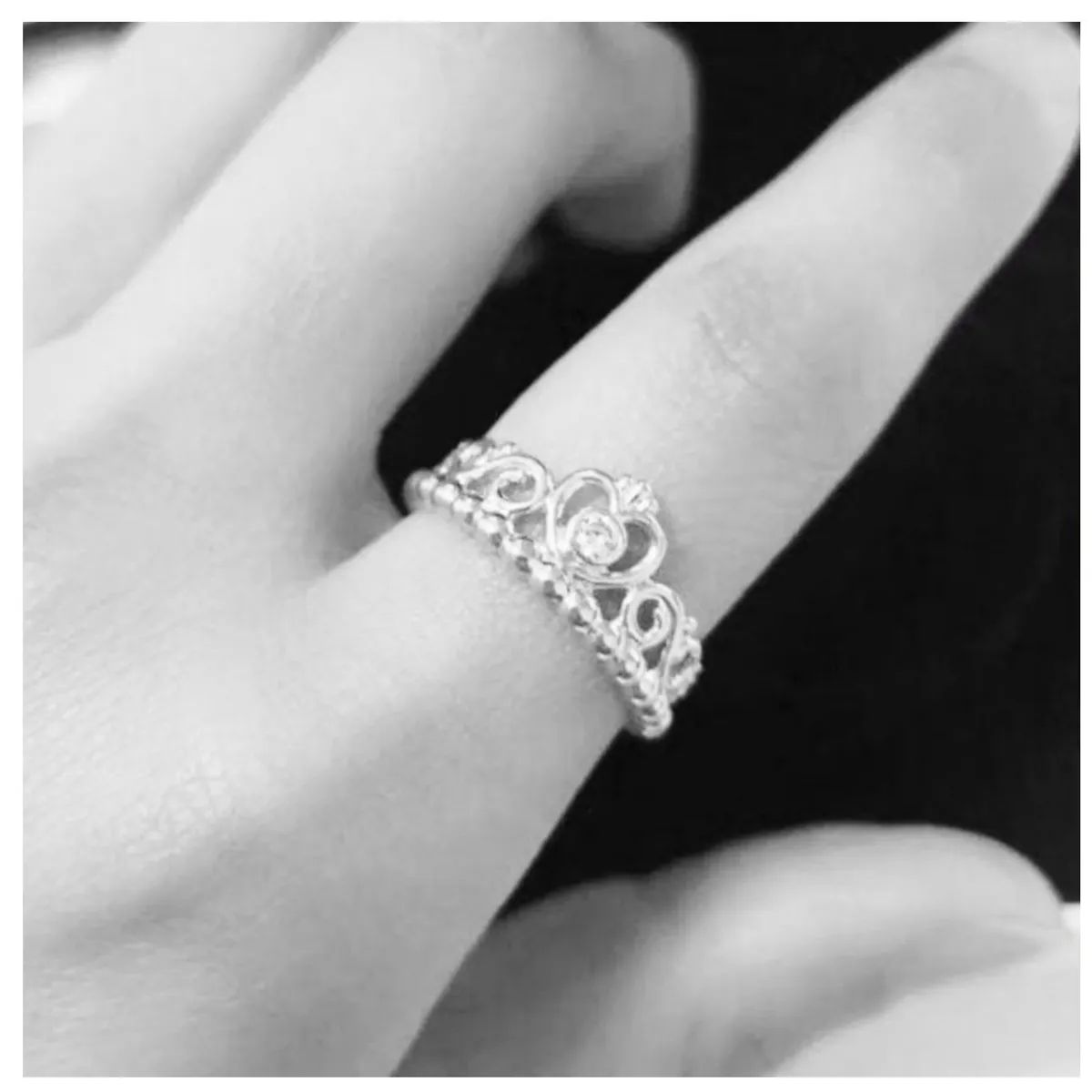 ARANY JOYAS - Anillo Plata Corona Hermosa