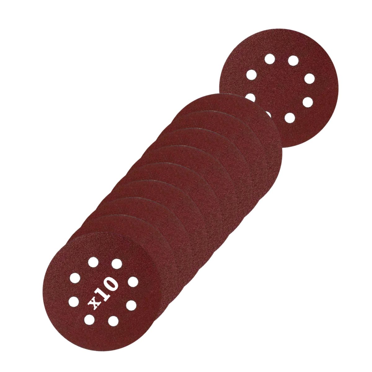 MAKITA - 10 Discos Lija Con Velcro 125mm (5) Grano 100 Makita D-54520