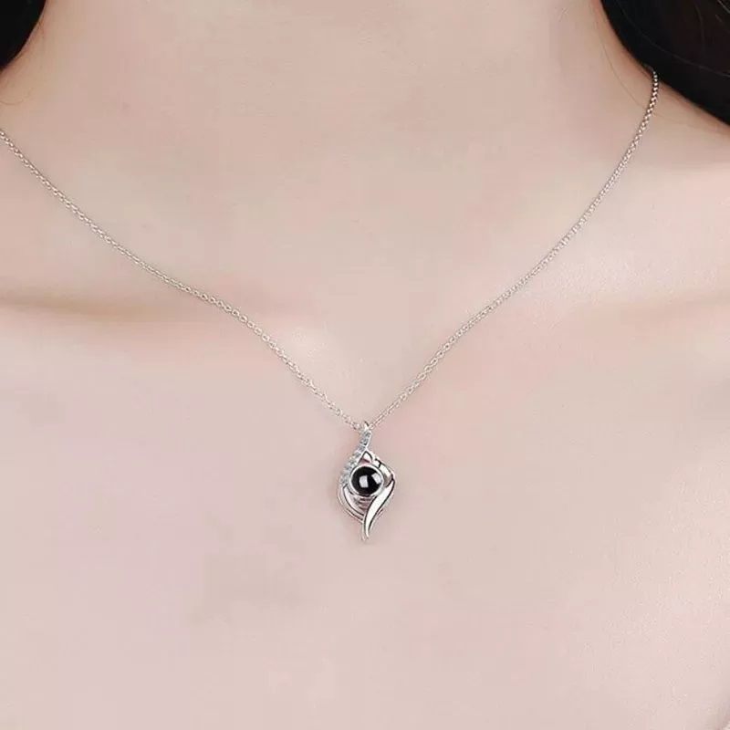 GENERICO - Hermoso Collar Te Amo En 100 Idiomas Bañado En Plata…