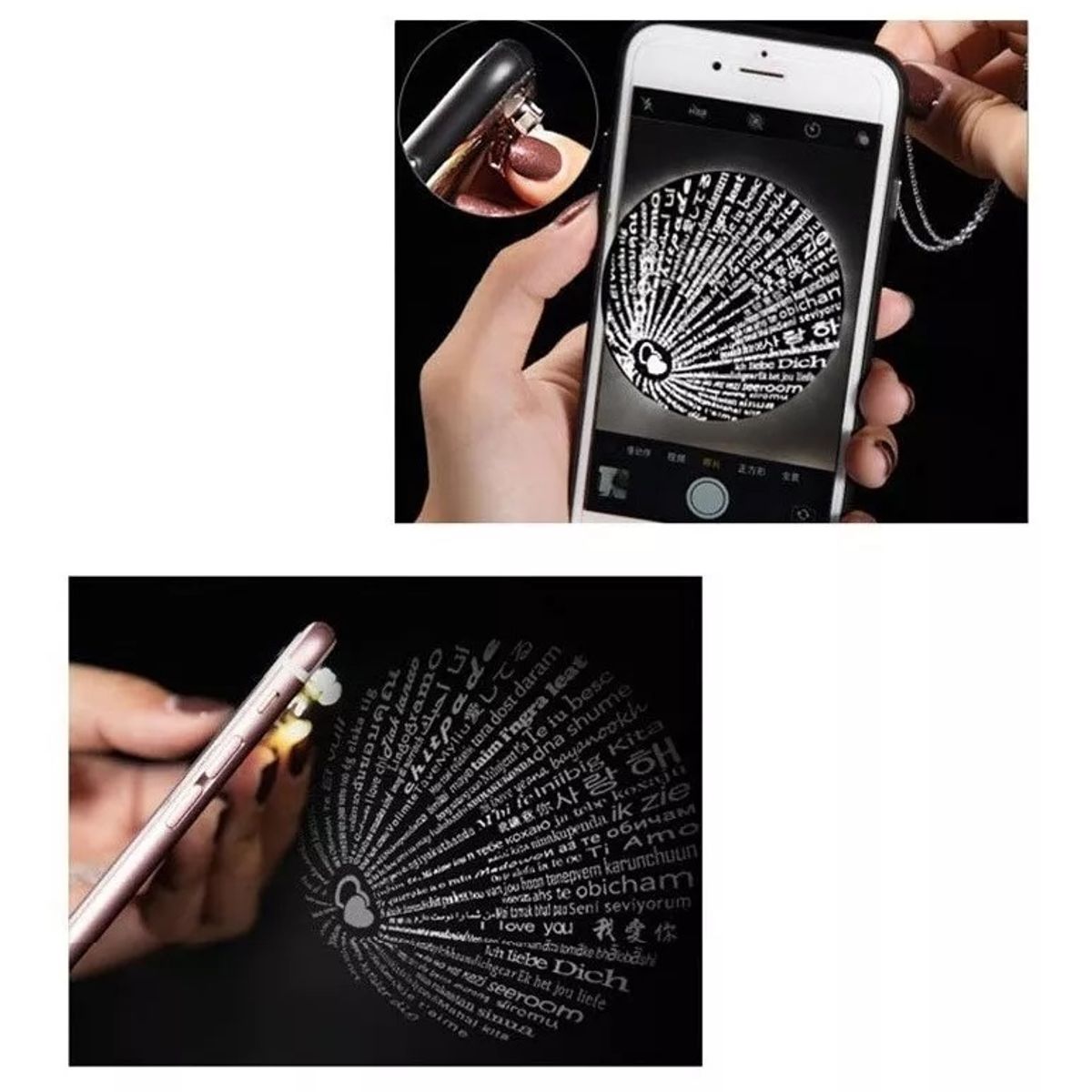 GENERICO - Hermoso Collar Te Amo En 100 Idiomas Bañado En Plata…