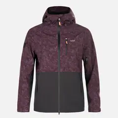 LIPPI - Chaqueta Mujer Sierra Nevada Light B-Dry Hoody Jacket Print Burdeo