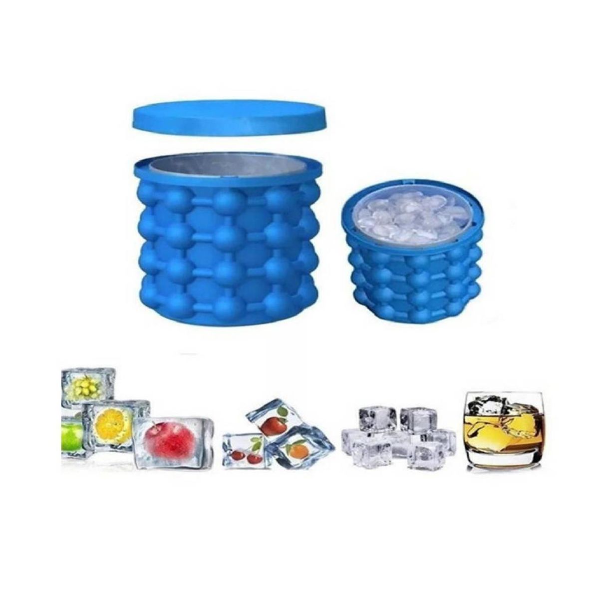 GENERICO - Cubeta Molde Para Hielos 120u Enfriador Vasos Botellas