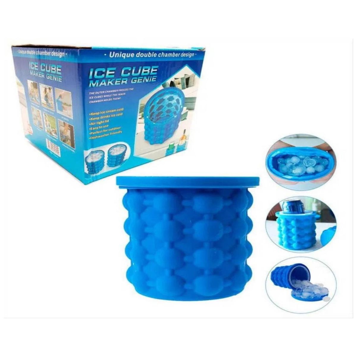 GENERICO - Cubeta Molde Para Hielos 120u Enfriador Vasos Botellas