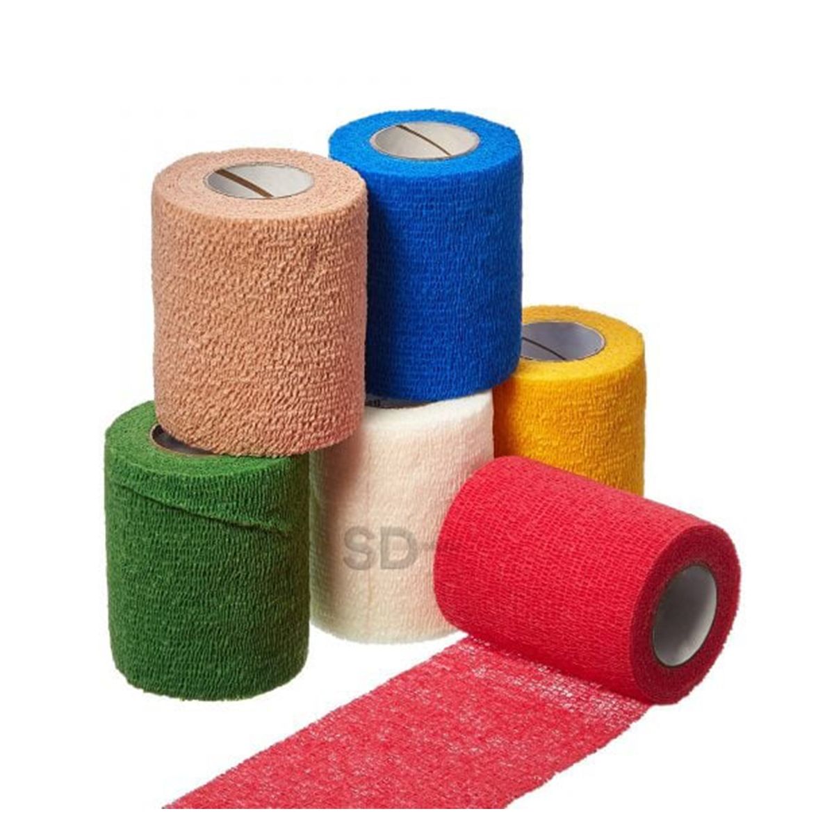 GENERICO - Venda Autoadherente tipo Coban 5 cm Negro Pack 12x