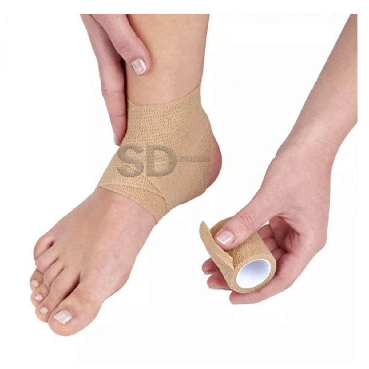 GENERICO - Venda Autoadherente tipo Coban 10  cm Piel Pack 24x