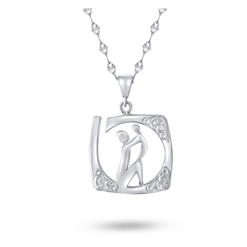 ARANY JOYAS - Collar Plata Madre Alzando a Bebé