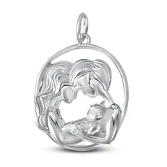 ARANY JOYAS - Colgante Plata Familia Un Bebé