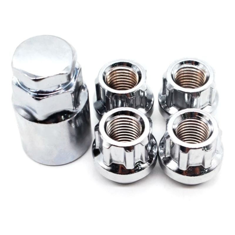 GENERICO - X4 Tuercas De Seguridad  Llave 12x15 Auto