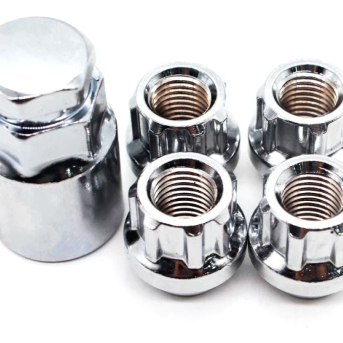 GENERICO - X4 Tuercas De Seguridad + Llave 12x1.25 Auto