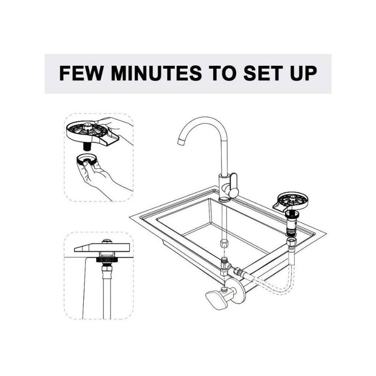 GENERICO - Lavador Limpiador Automático Para Vasos Tazas Cocina