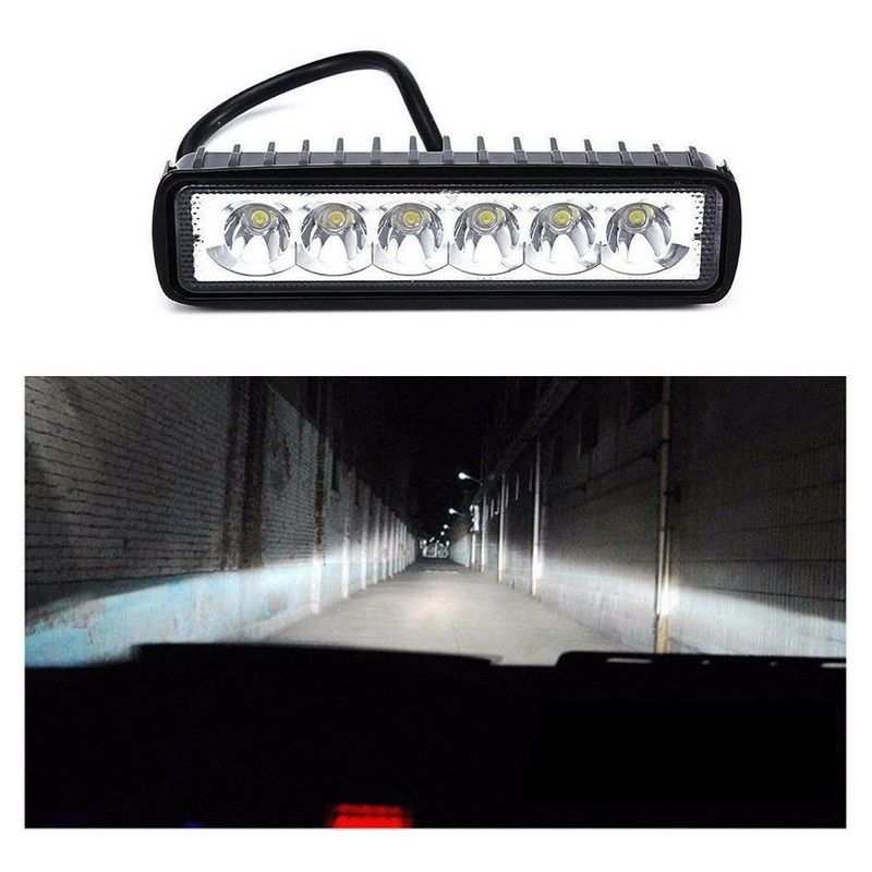 GENERICO - Foco Led Foco Neblinero Led Barra Led 18w 6 Led