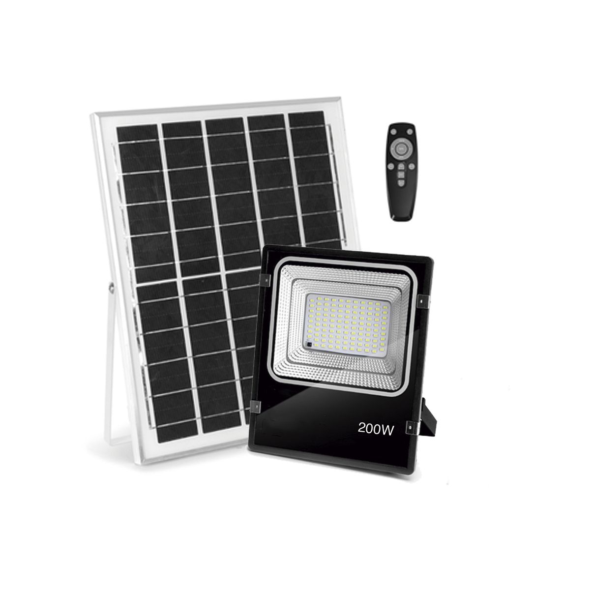 HB LEDS - Foco Proyector LED Solar Con Sensor 200W Luz Fría