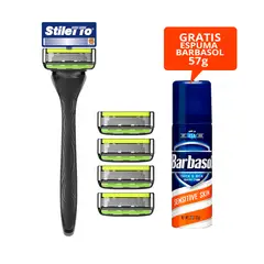 STILETTO - KIT DE AFEITADO DE 6 HOJAS