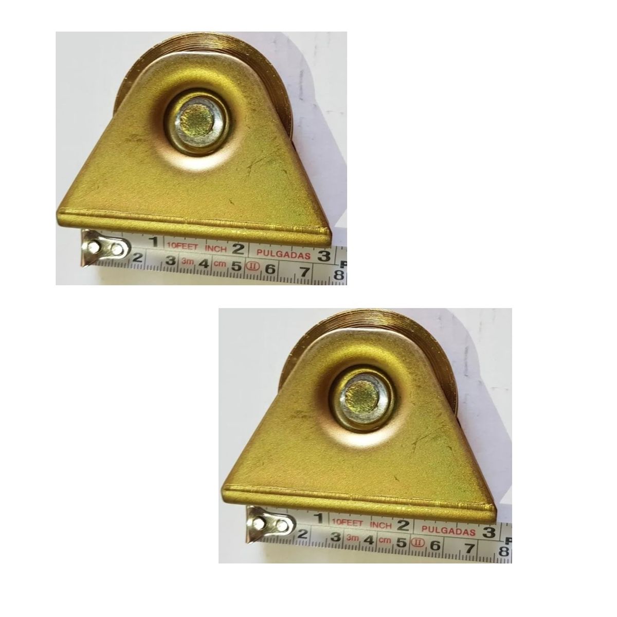 GENERICO - 2 Ruedas Para Portón Con Base , 5 Cm. de Diámetro