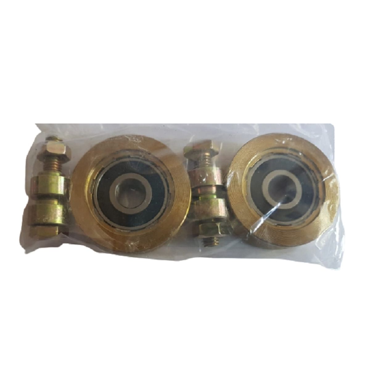 GENERICO - 2 Ruedas Portón De 7 Cms. de Diámetro Con Pernos.