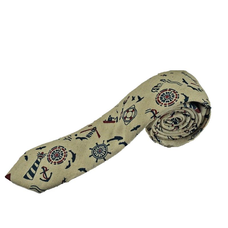 PALMATRI - Corbata De Lino Palmatri Don Simbad Blanca