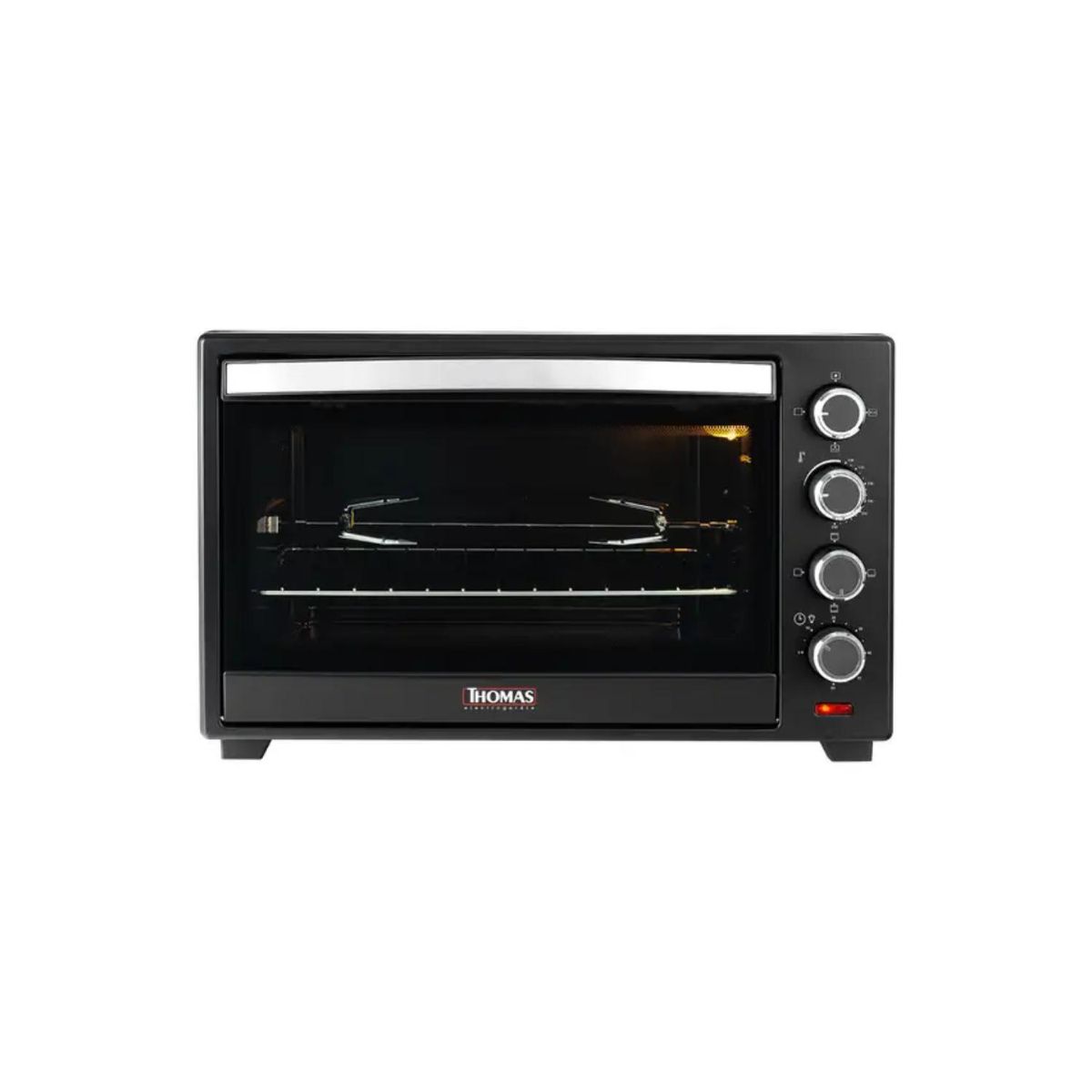 THOMAS - Horno Electrico 38L 1600W 250°C Grill Conveccion Spiedo TH-38N Thomas