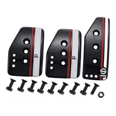 GENERICO - Pedales Deportivos Metálico Sp Tunning Universal Pedal NEGRO