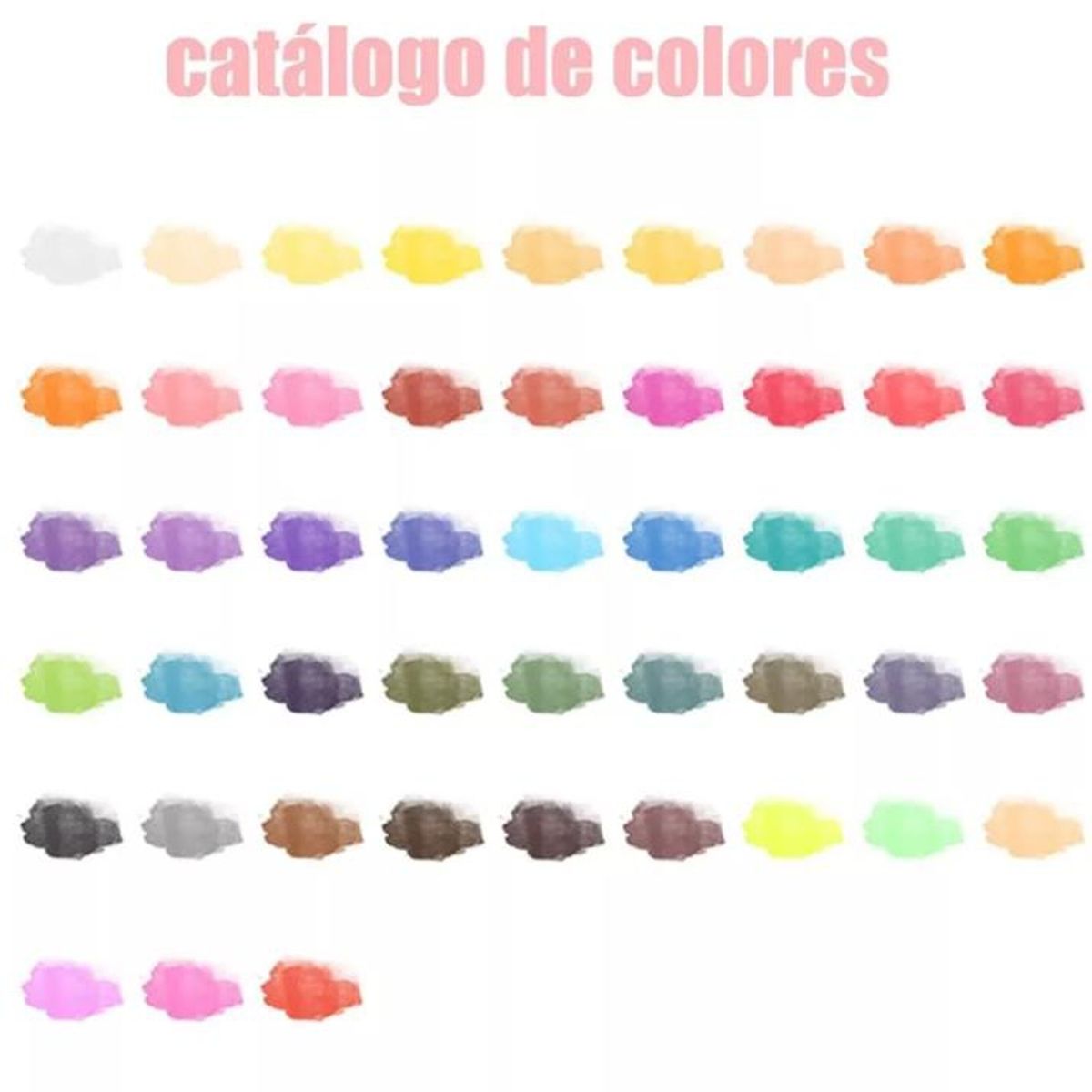 KUANGYE - Set Acuarela Pastilla 48 Colores Metalico Glitter