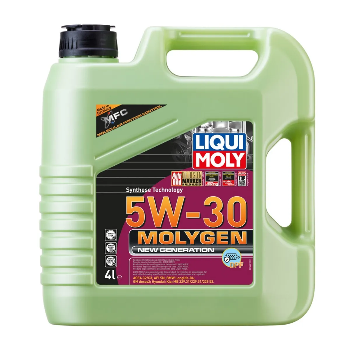 LIQUI MOLY - Aceite 5w30 Molygen New Generation Dpf Liqui Moly 4 L