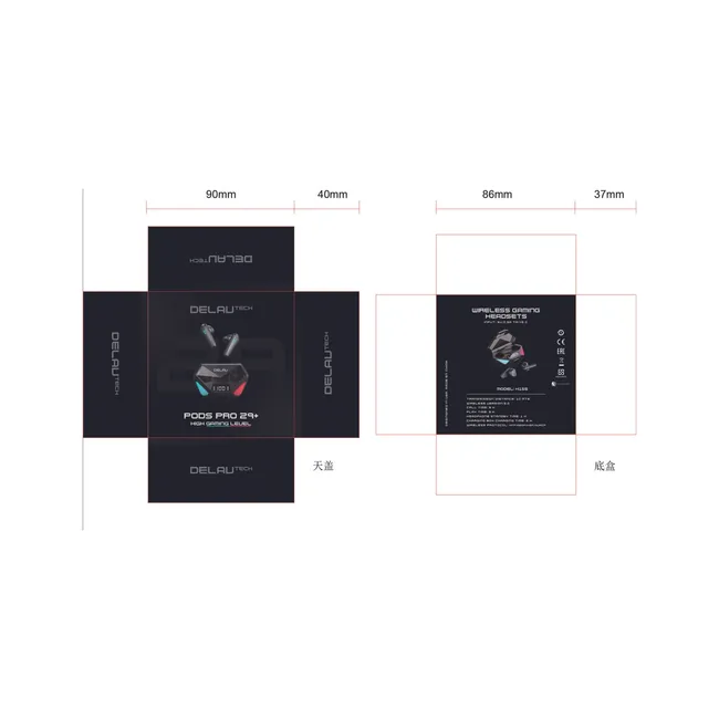 DELAV - Audífonos Bluetooth Gamer Delavtech Pods Pro Game Z9+ Wireless 5 hrs