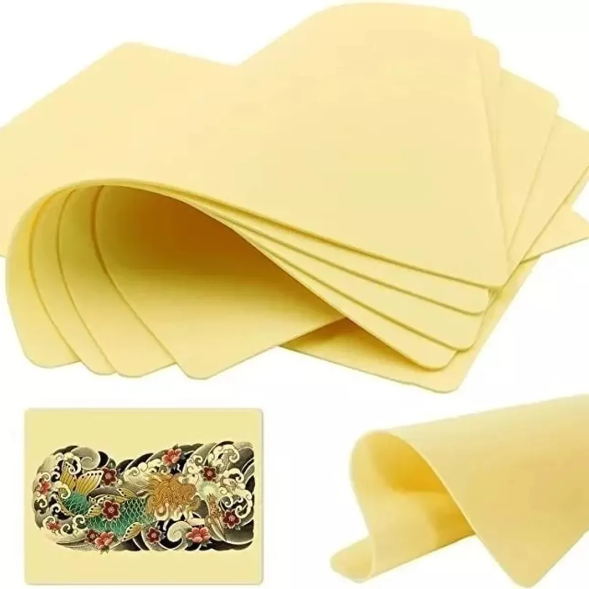KUANGYE - Pack 5 Piel Sintetica Tattoo Piel De Practica Tatuaje 15x20