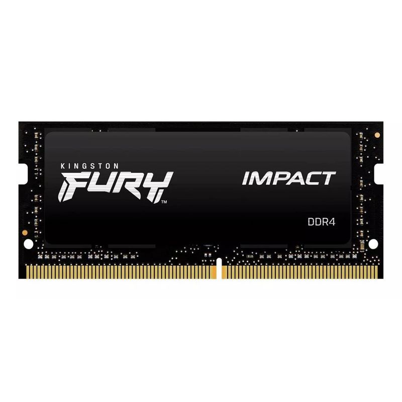 KINGSTON - Memoria RAM Kingston Fury Impact 8GB DDR4 3200MHz Negro - Negro