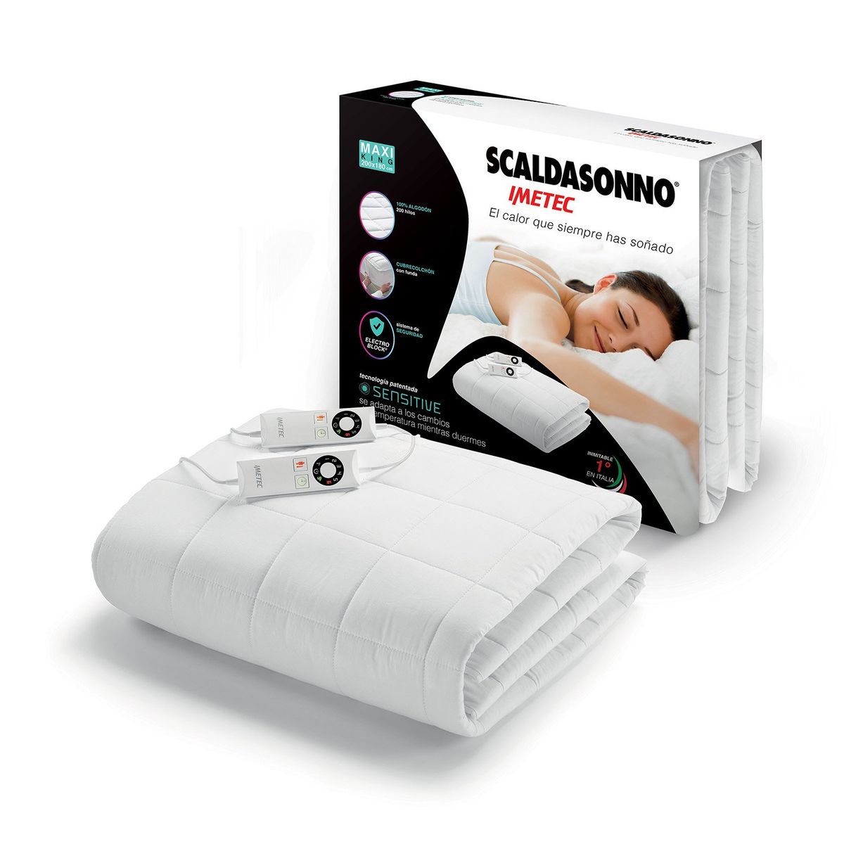 SCALDASONNO - CalientaCama Adapto Maxi Cotton Scaldasonno King 200x180cm SCALDASONNO