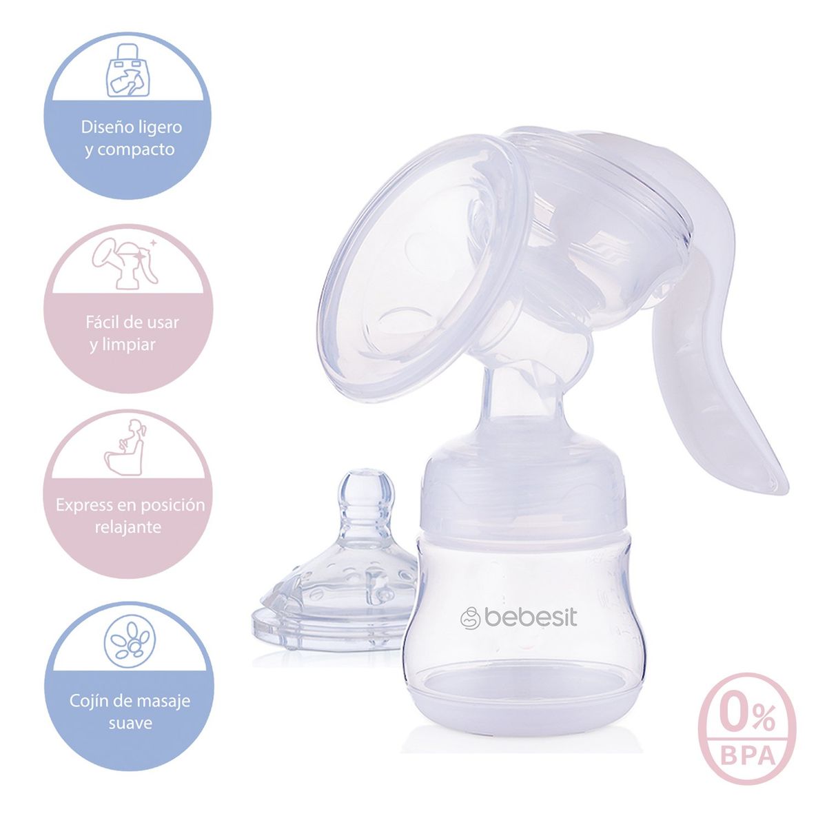 BEBESIT - Extractor de Leche Manual Magic Easy Bebesit