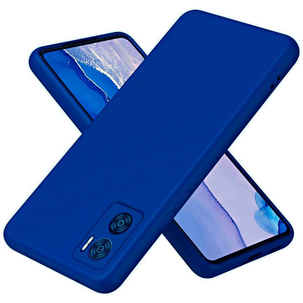 JOIGO - Carcasa Para Motorola Moto E22 / E22I Goma Azul