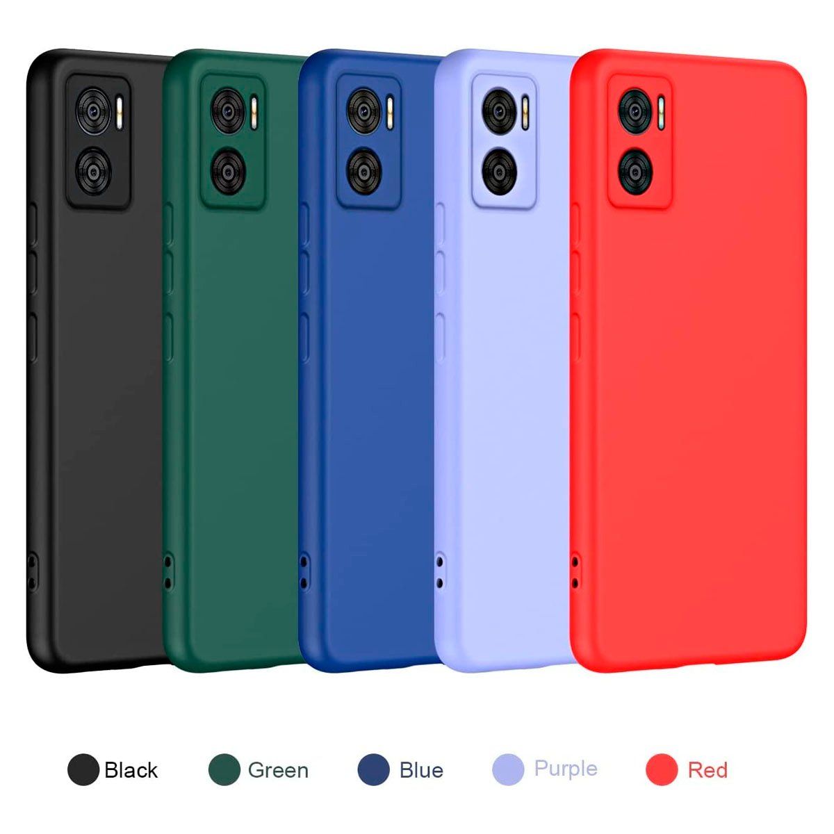 JOIGO - Carcasa Funda Para Motorola Moto E22 / E22I Goma Rojo.