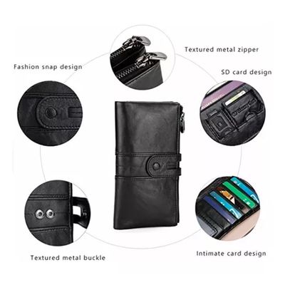 Imagen 2 del producto Billetera Larga De Mujer De Cuero Pu Monedero Cartera